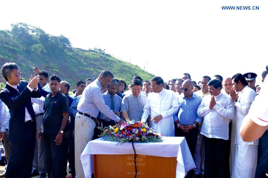 SRI LANKA-CHINA-DAM-CONSTRUCTION-IMPOUNDING CEREMONY