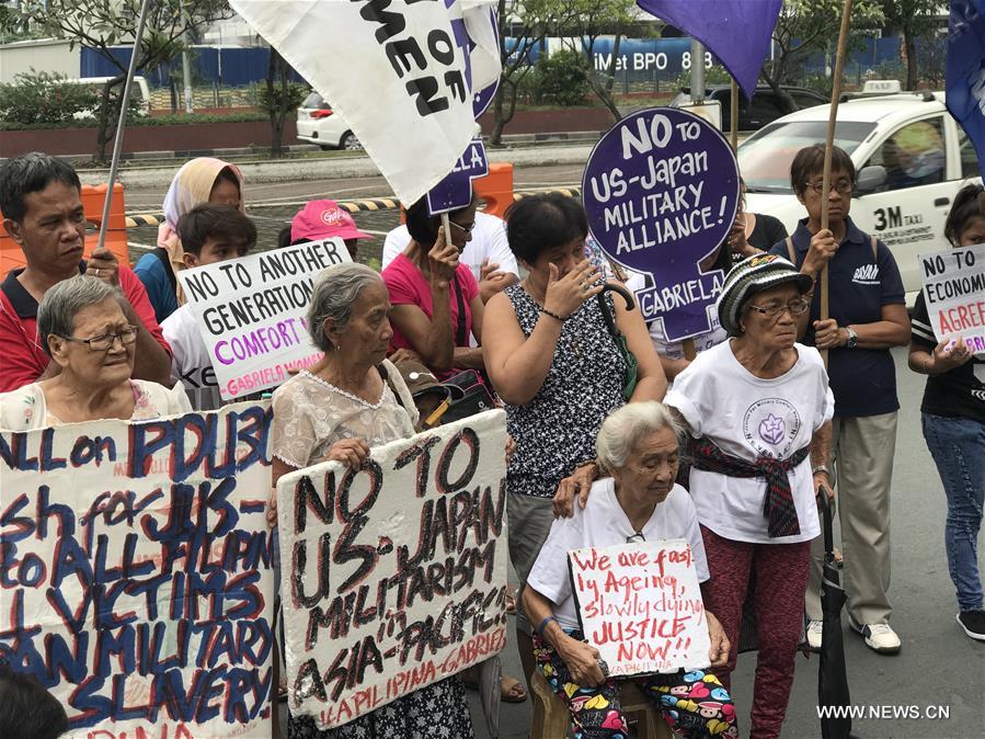 PHILIPPINES-MANILA-PROTEST-JAPAN-"COMFORT WOMEN"