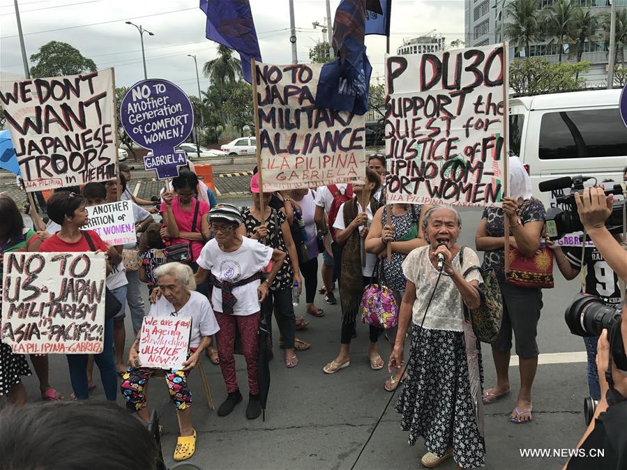 PHILIPPINES-MANILA-PROTEST-JAPAN-"COMFORT WOMEN"