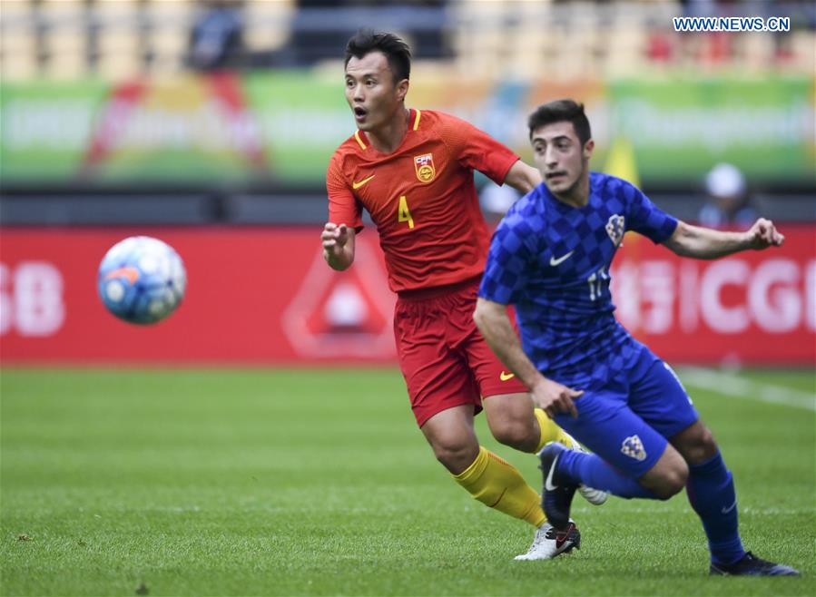 （体育）（55）足球&mdash;&mdash;中国杯：中国胜克罗地亚获得季军