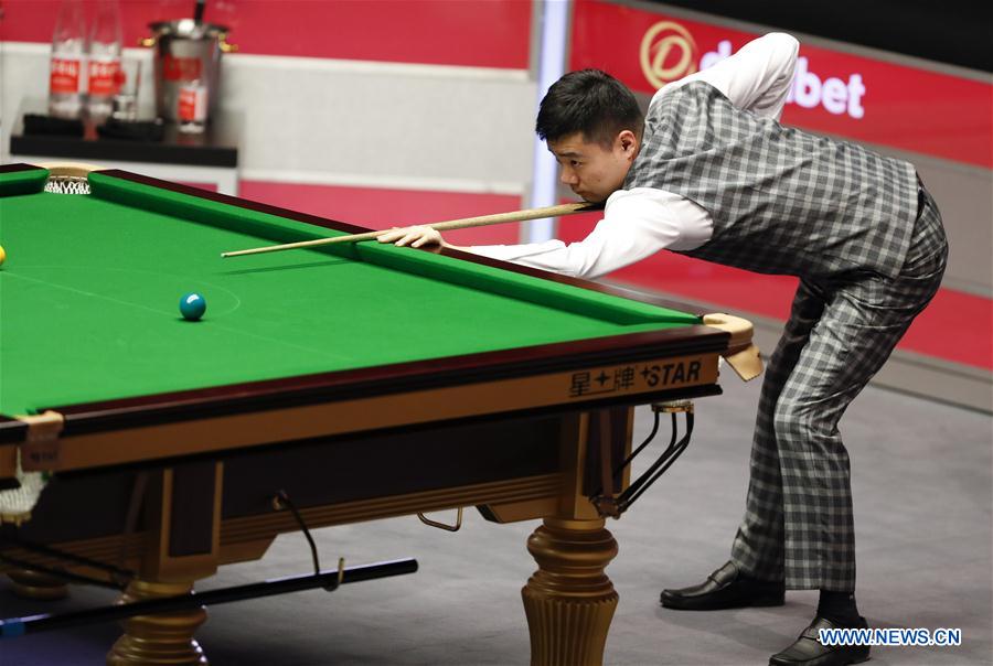 (SP)BRITAIN-LONDON-SNOOKER-MASTERS 2017-DING VS WILSON