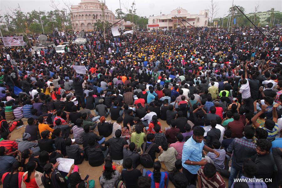 INDIA-CHENNAI-JALLIKATTU BAN-PROTEST