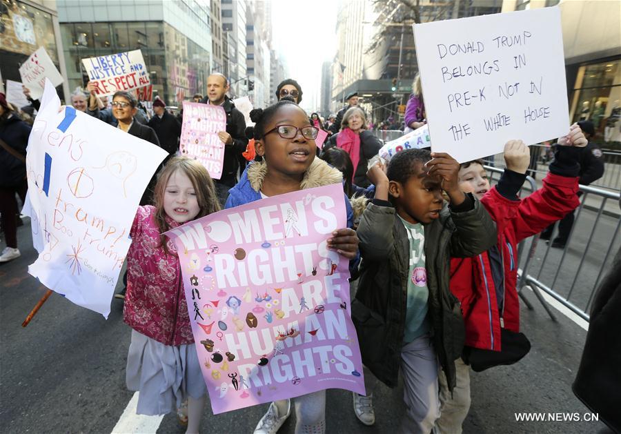 U.S.-NEW YORK-ANTI-TRUMP PROTEST