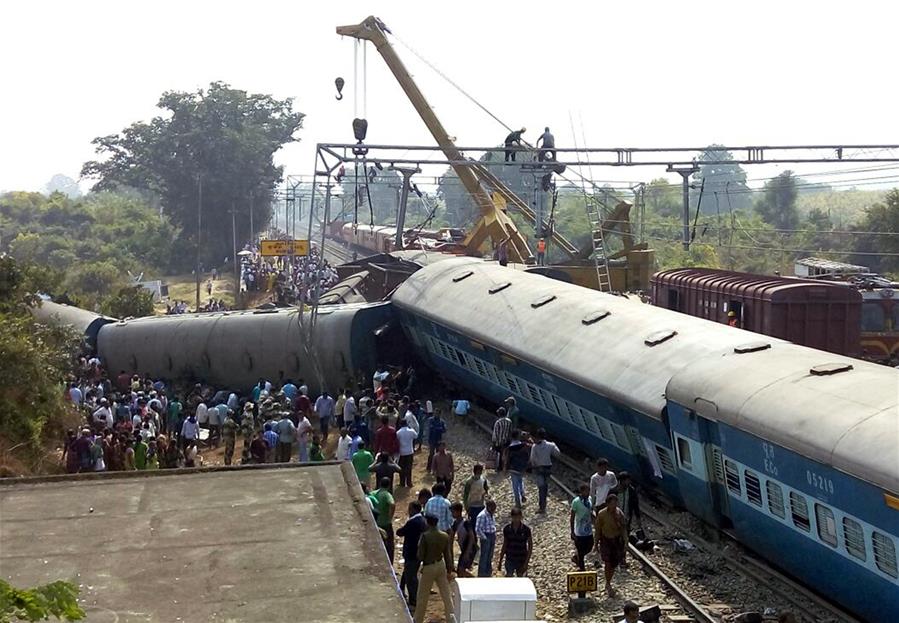 INDIA-VIZIANAGARAM-TRAIN-DERAIL ACCIDENT