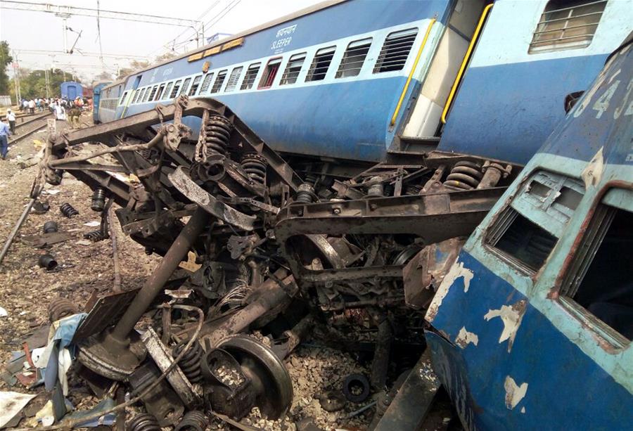 INDIA-VIZIANAGARAM-TRAIN-DERAIL ACCIDENT