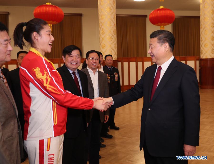 CHINA-BEIJING-TOP LEADERS-SPRING FESTIVAL RECEPTION (CN)