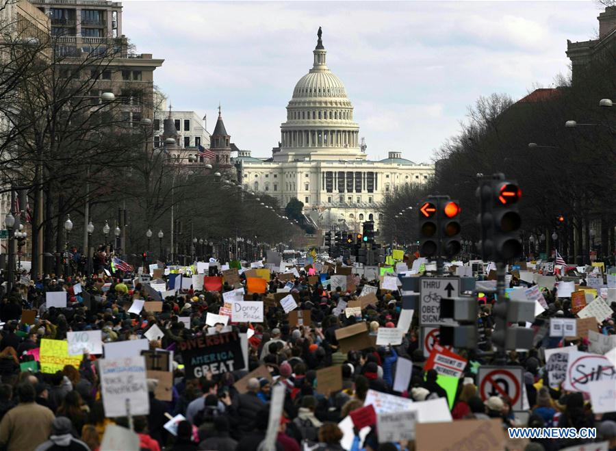 U.S.-WASHINGTON D.C.-PROTEST-TRUMP-EXECUTIVE ORDER