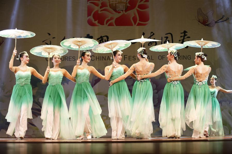 MYANMAR-YANGON-CHINA-CULTURAL TROUPE-PERFORMANCE