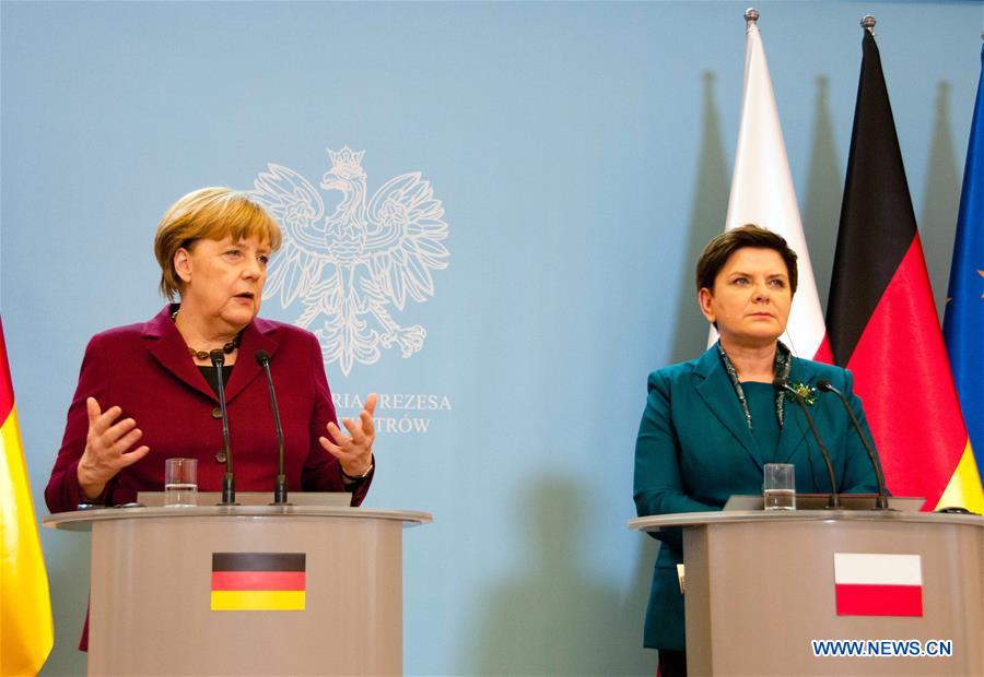 POLAND-WARSAW-MERKEL-VISIT