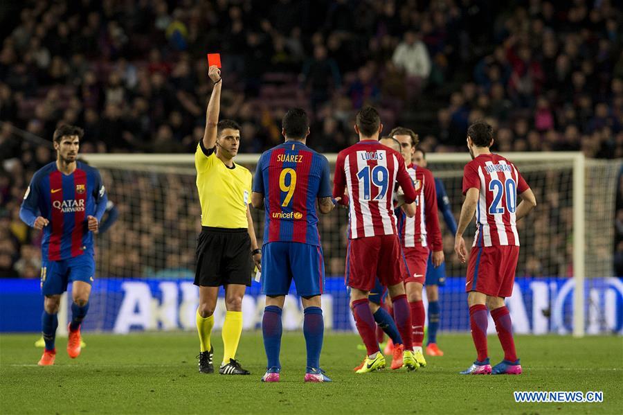 (SP)SPAIN-BARCELONA-SOCCER-KING CUP-BARCELONA VS ATLETICO DE MADRID