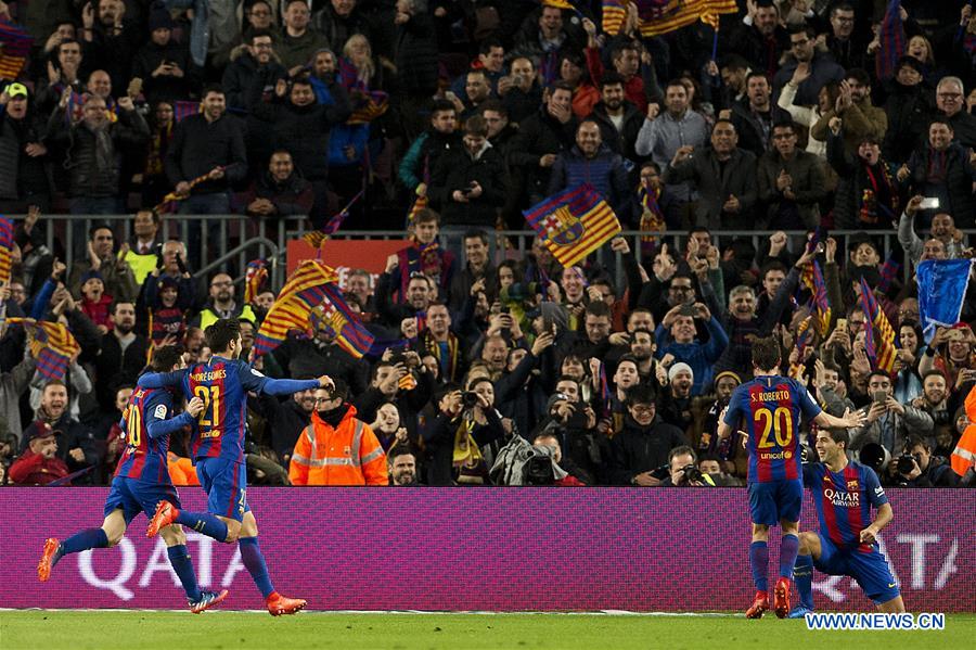 (SP)SPAIN-BARCELONA-SOCCER-KING CUP-BARCELONA VS ATLETICO DE MADRID