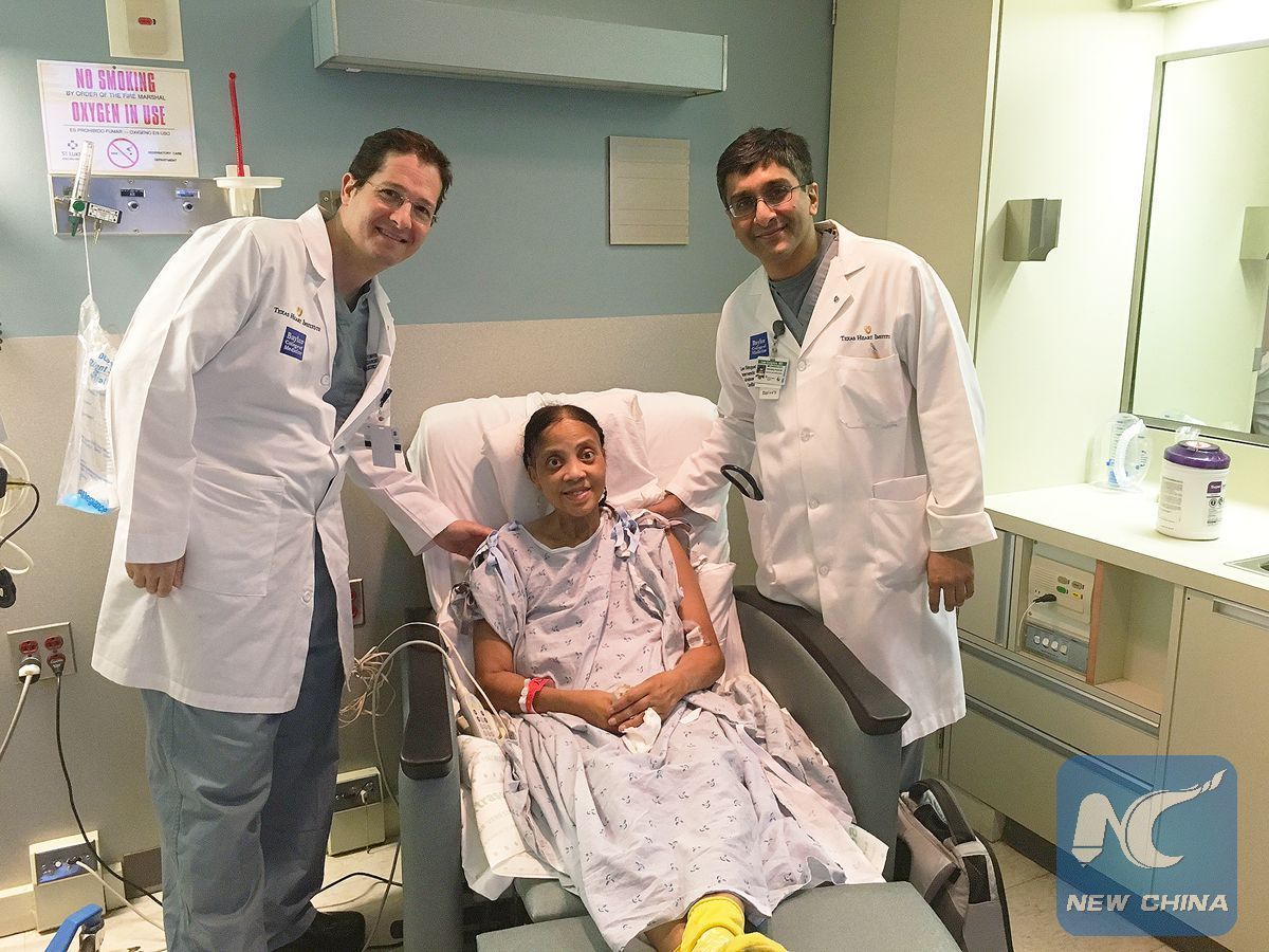 Newest artificial heart implant saves Texas woman's life Xinhua