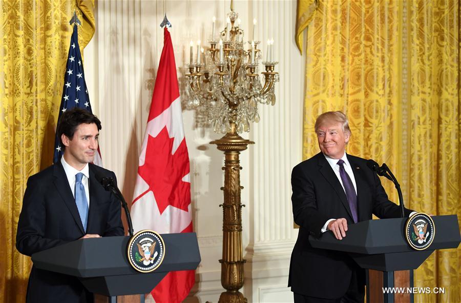 U.S.-WASHINGTON D.C.-TRUMP-CANADA-TRUDEAU-PRESS CONFERENCE