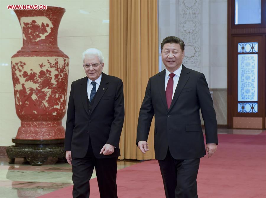 CHINA-BEIJING-XI JINPING-ITALIAN PRESIDENT-TALKS (CN)