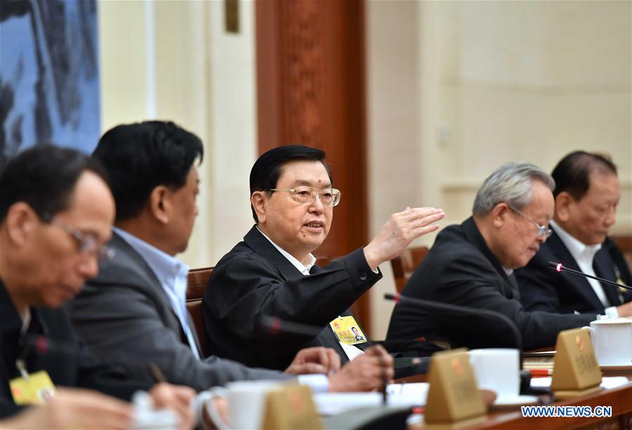 CHINA-BEIJING-ZHANG DEJIANG-NPC-MEETING (CN)