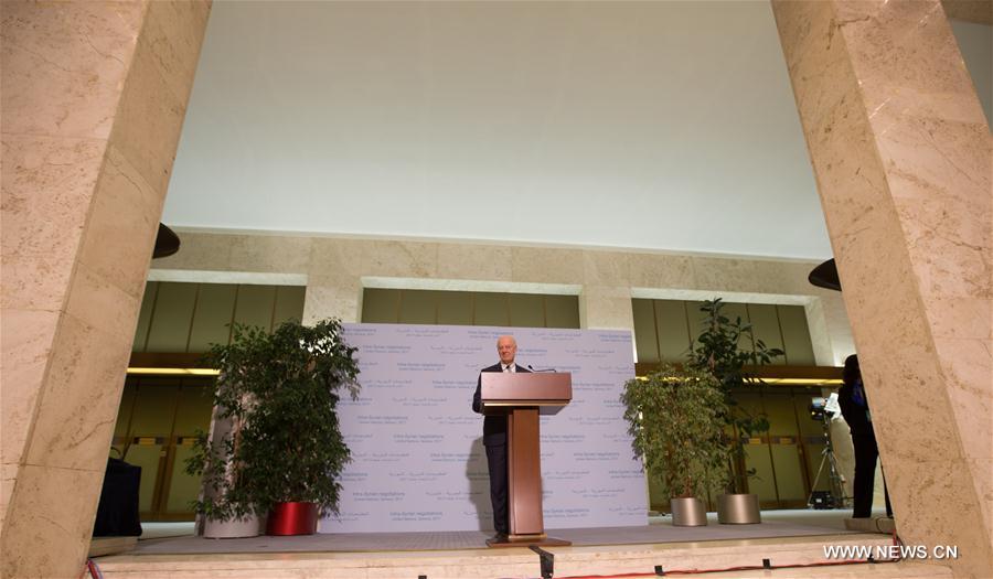SWITZERLAND-GENEVA-UN-SYRIA TALKS-PRESS CONFERENCE