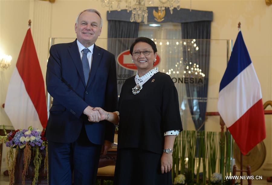 INDONESIA-JAKARTA-FRANCE-FOREIGN MINISTER-MEET