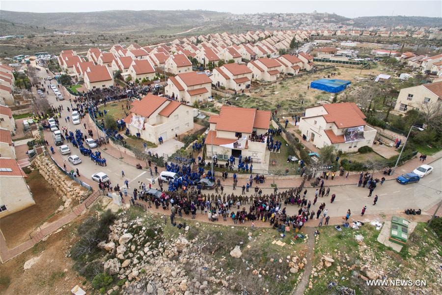 MIDEAST-WEST BANK-SETTLEMENT-OFRA-ILLEGAL HOMES-EVACUATION