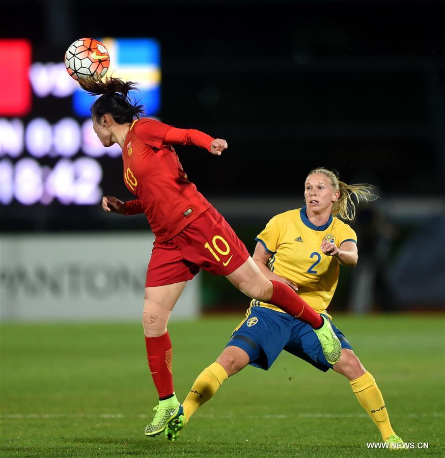 (SP)PORTUGAL-ALBUFEIRA-FOOTBALL-ALGARVE CUP-CHINA-SWEDEN
