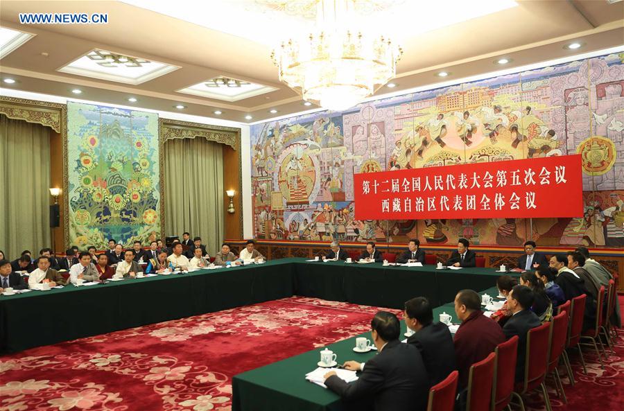 (TWO SESSIONS)CHINA-BEIJING-NPC-TIBET DELEGATION-PLENARY MEETING-OPEN (CN)