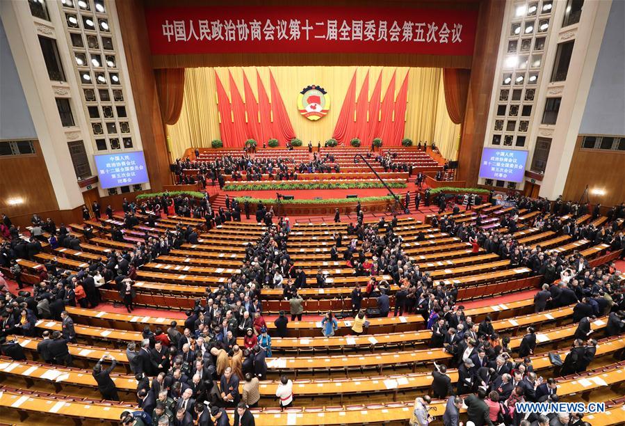 (TWO SESSIONS)CHINA-BEIJING-CPPCC-CLOSING MEETING (CN)
