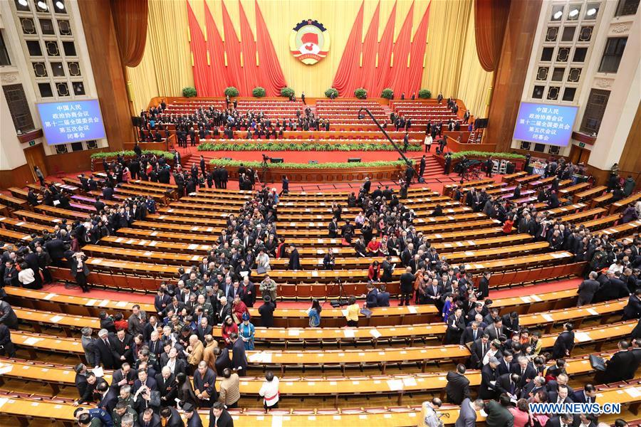 (TWO SESSIONS)CHINA-BEIJING-CPPCC-CLOSING MEETING (CN)