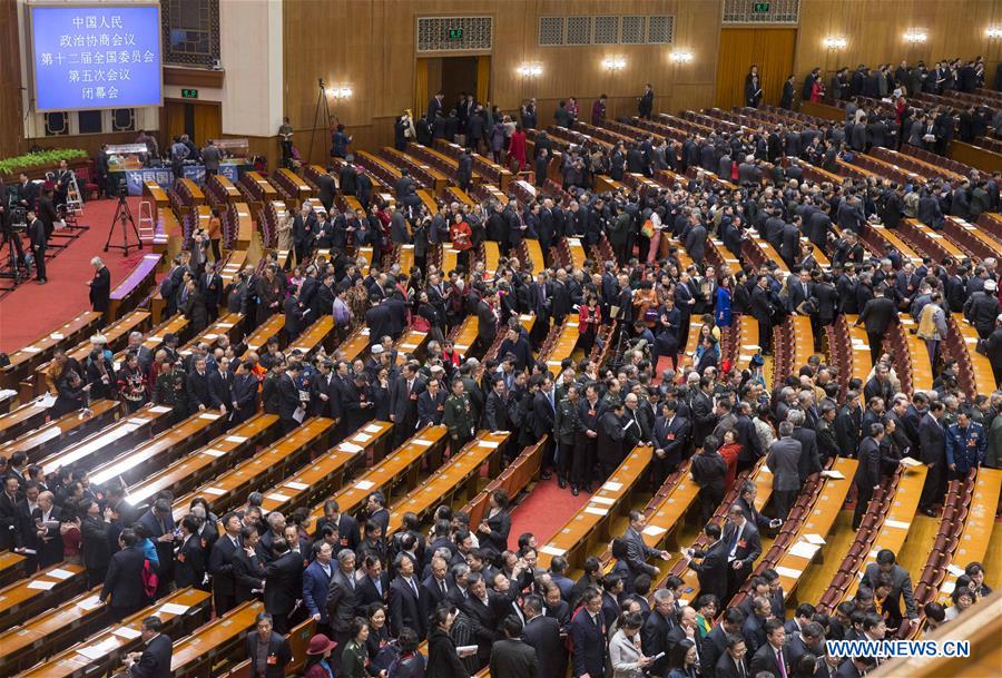 (TWO SESSIONS)CHINA-BEIJING-CPPCC-CLOSING MEETING (CN)