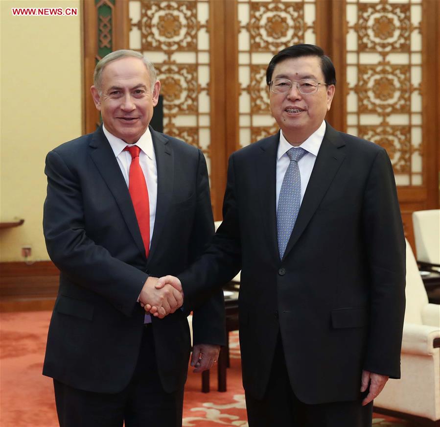 CHINA-BEIJING-ZHANG DEJIANG-ISRAEL-PM-MEETING (CN)