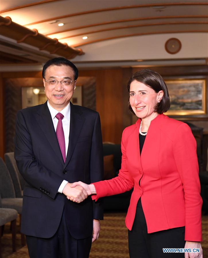 AUSTRALIA-CHINA-LI KEQIANG-NEW SOUTH WALES-MEET (CN)