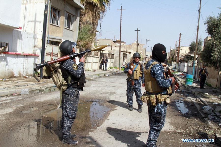 IRAQ-WESTERN MOSUL-IRAQ FORCES-IS-FIERCE CLASHES