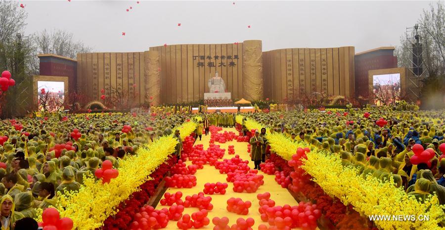 CHINA-ZHENGZHOU-HUANGDI-WORSHIP(CN)