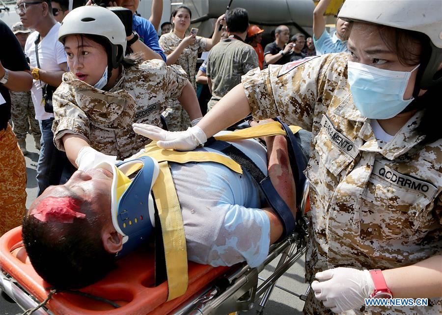 PHILIPPINES-QUEZON-NATIONWIDE SIMULTANEOUS EARTHQUAKE DRILL