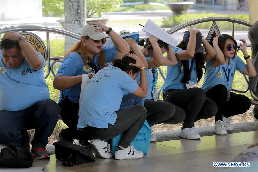 PHILIPPINES-QUEZON-NATIONWIDE SIMULTANEOUS EARTHQUAKE DRILL