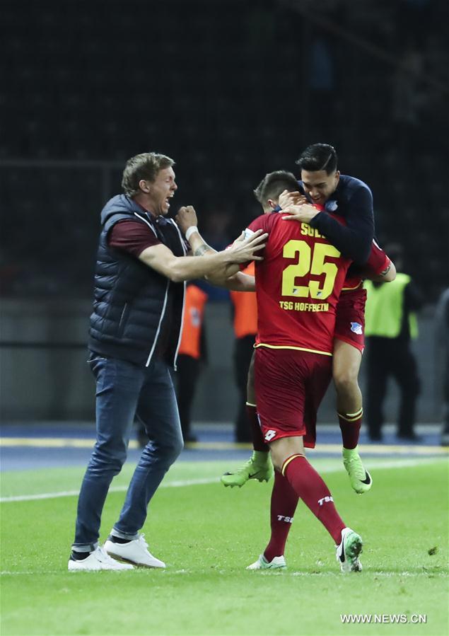 (SP)GERMANY-BERLIN-SOCCER-BUNDESLIGA-HERTHA BSC VS TSG 1899 HOFFENHEIM