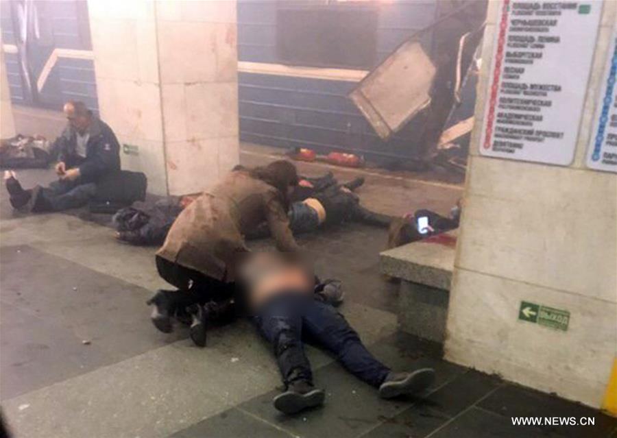RUSSIA-ST. PETERSBURG-METRO-BLAST