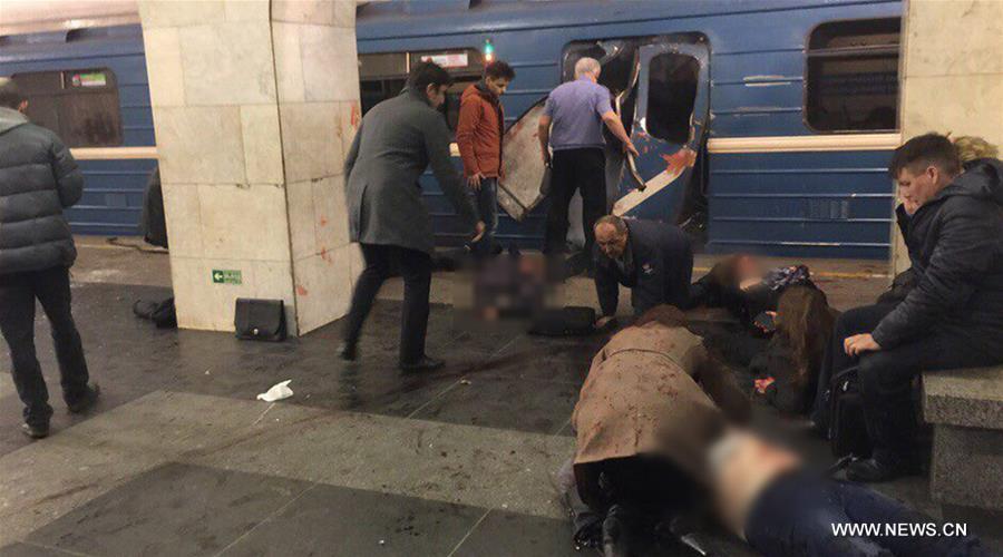 RUSSIA-ST. PETERSBURG-METRO-BLAST