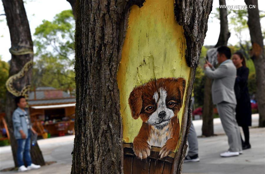 CHINA-ANHUI-SHUCHENG-TREE PAINTINGS (CN)