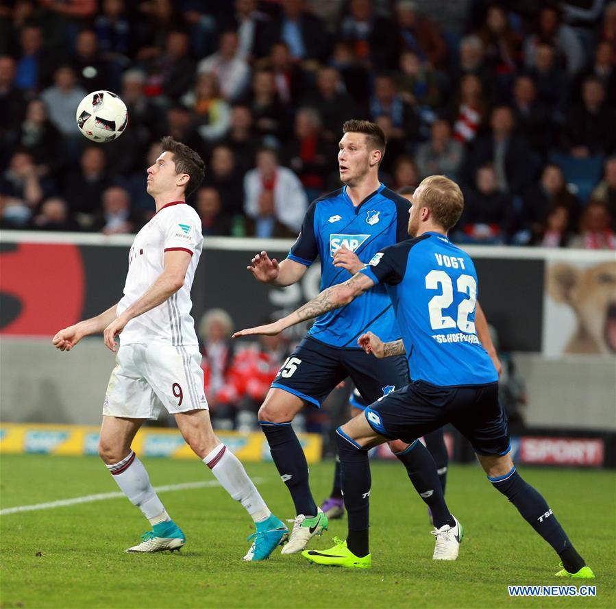 (SP)GERMANY-BUNDESLIGA SOCCER MATCH-HOFFENHEIM VS BAYERN MUENCHEN