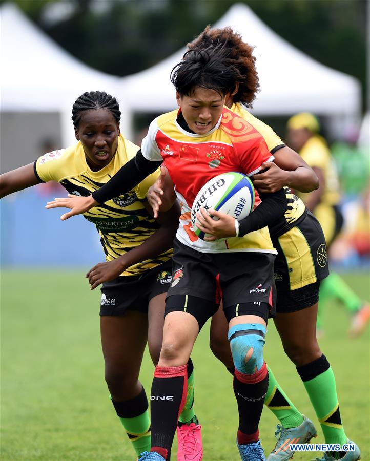 (SP)CHINA-HONG KONG-RUGBY-WOMEN'S SEVENS SERIES QUALIFYING-CHN VS JAM