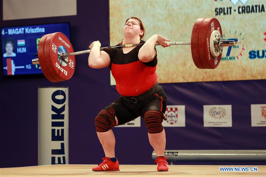 (SP)CROATIA-SPLIT-WEIGHTLIFTING-EUROPEAN CHAMPIONSHIP-WOMEN'S +90kg