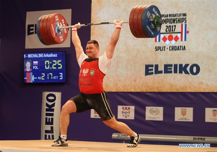 (SP)CROATIA-SPLIT-WEIGHTLIFTING-EUROPEAN CHAMPIONSHIP-MEN'S 105kg
