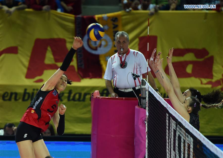 (SP)TURKEY-ISTANBUL-VOLLEYBALL-TURKISH WOMEN LEAGUE-PLAYOFFS-SEMI FINAL-VAKIFBANK VS GALATASARAY