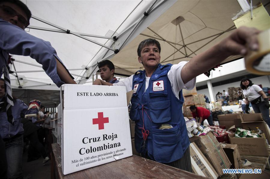 COLOMBIA-BOGOTA-ENVIRONMENT-LANDSLIDE-AID
