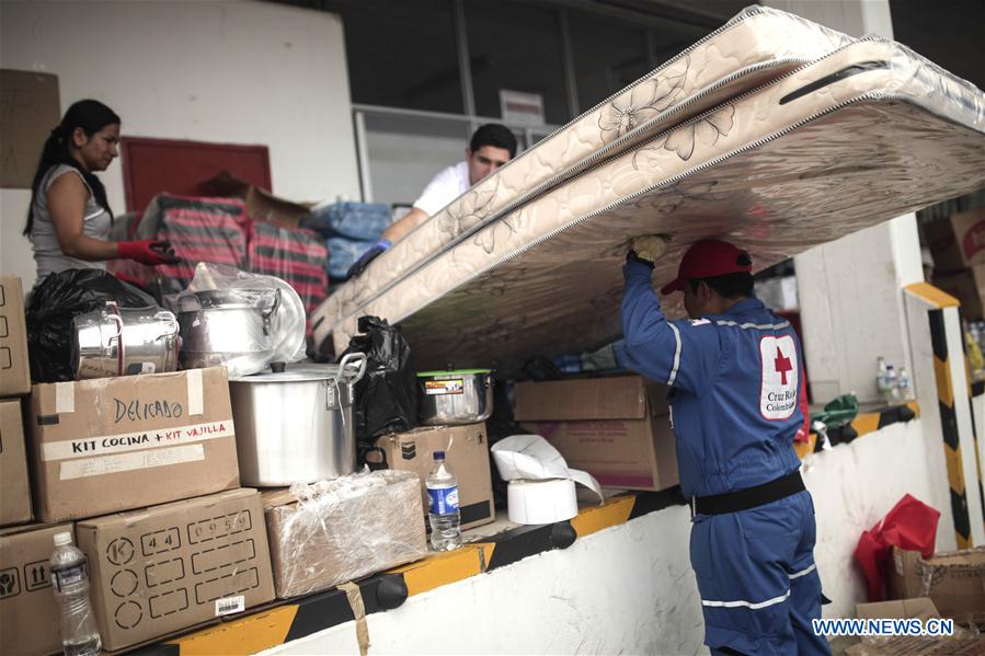 COLOMBIA-BOGOTA-ENVIRONMENT-LANDSLIDE-AID