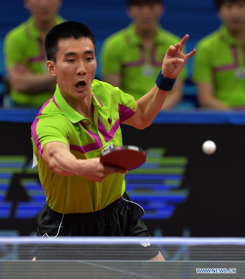 (SP)CHINA-WUXI-TABLE TENNIS-2017 ITTF ASIAN CHAMPIONSHIPS-MEN'S TEAM QUARTERFINAL(CN)
