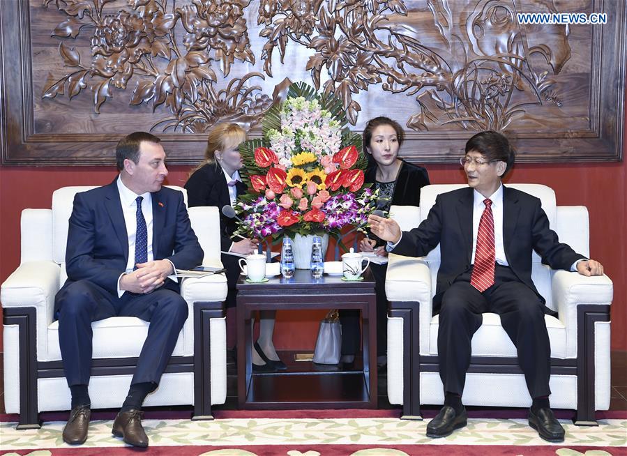 CHINA-BEIJING-MENG JIANZHU-BELARUS-MEETING(CN)