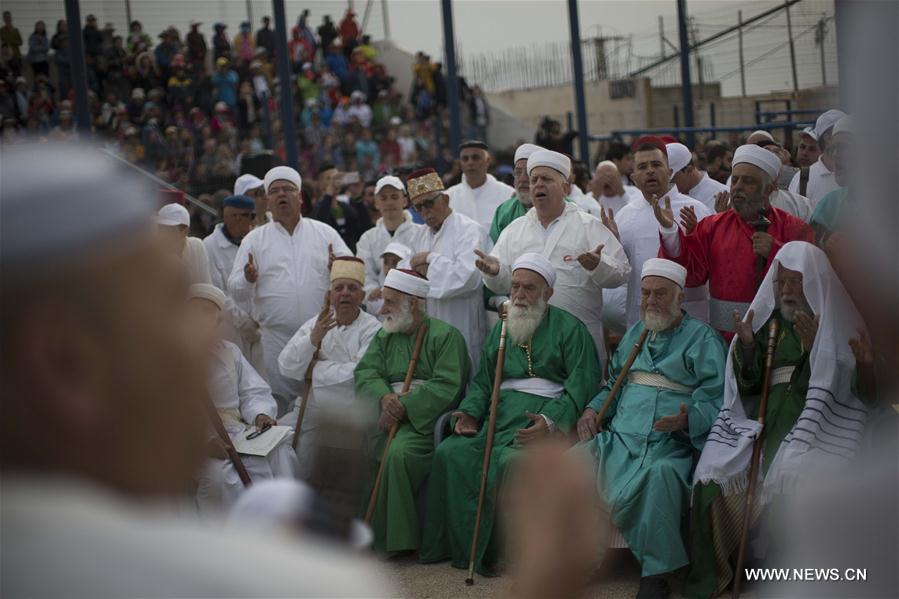 MIDEAST-NABLUS-MOUNT GERIZIM-SAMARITAN-PASSOVER