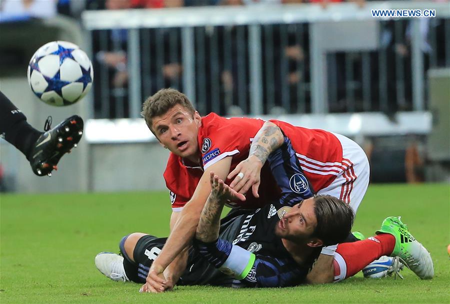 (SP)GERMANY-MUNICH-SOCCER-UEFA-BAYERN MUNICH VS REAL MADRID