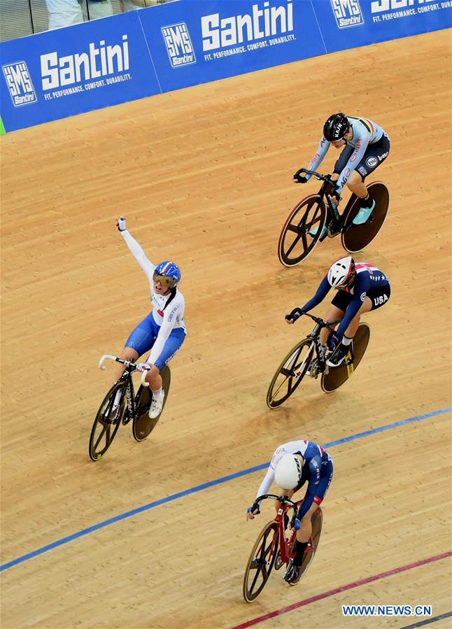 (SP)CHINA-HONG KONG-2017 TRACK CYCLING WORLD CHAMPIONSHIPS-WOMEN'S SCRATCH RACE FINAL(CN)