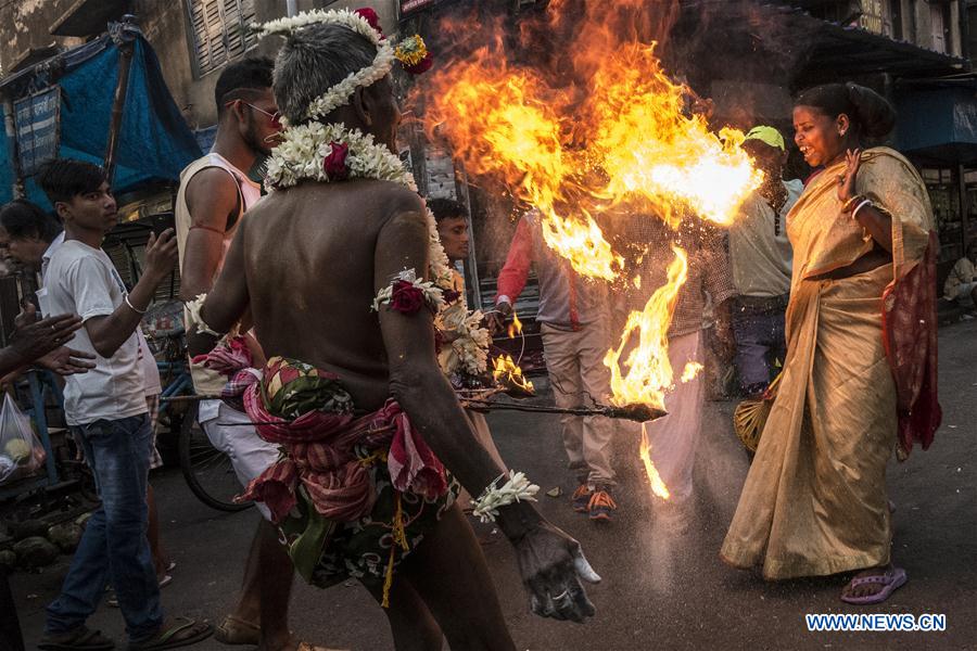 INDIA-KOLKATA-HINDU-SHIVA GAJAN FESTIVAL